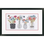 (image for) Wildflower Vases Counted Cross Stitch Kit